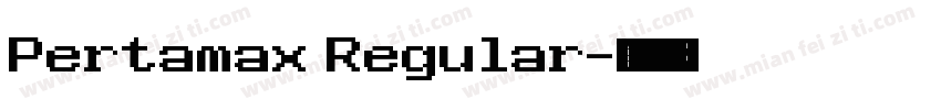 Pertamax Regular字体转换